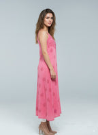 Chikankari Peach Noodle Strip Top