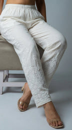Rayon White Pant