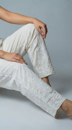 Rayon White Pant