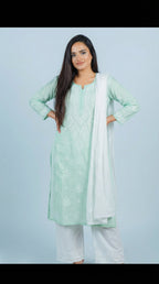 Light Green Cotton Kurti