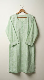 Light Green Cotton Kurti