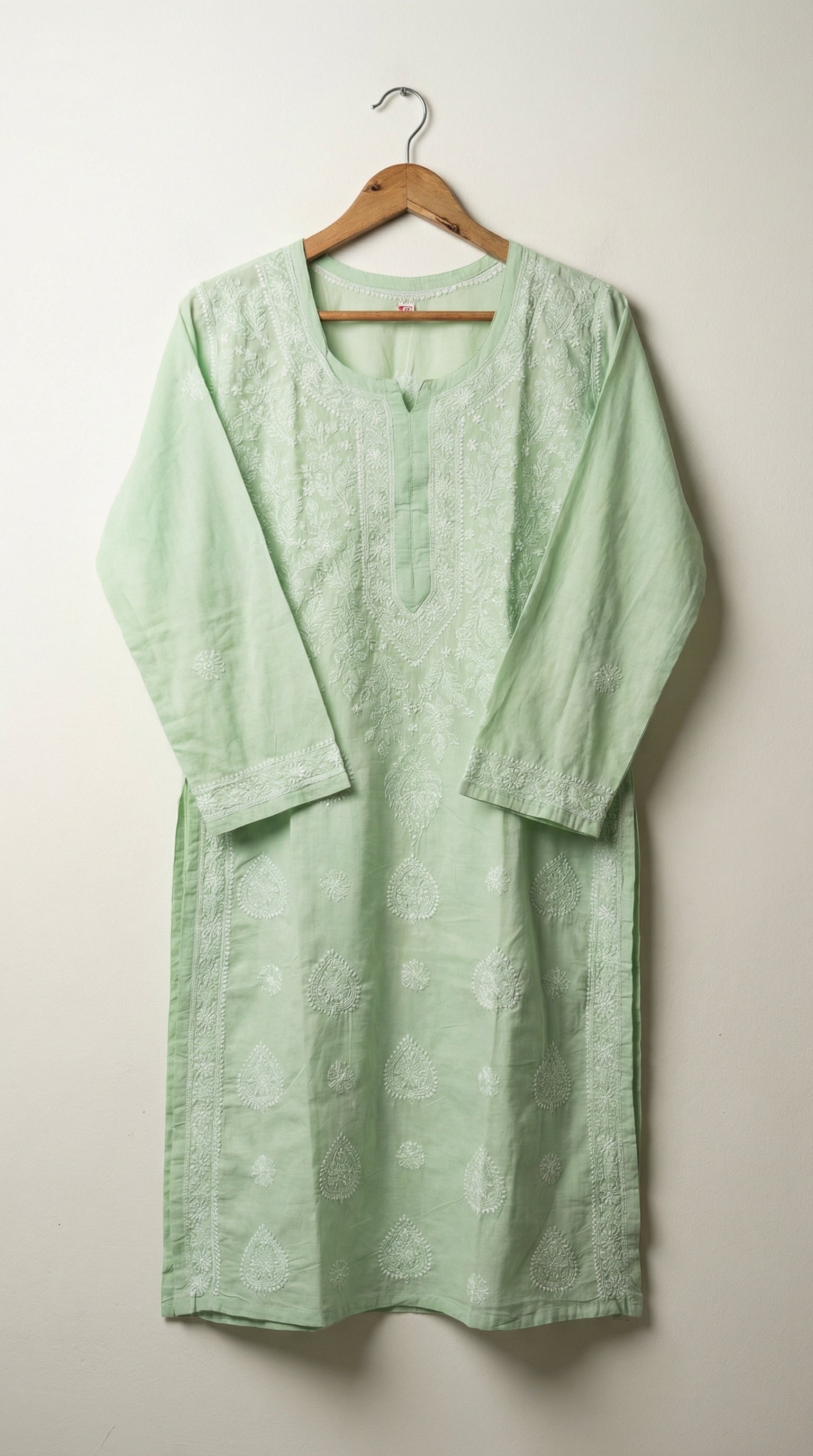 Light Green Cotton Kurti