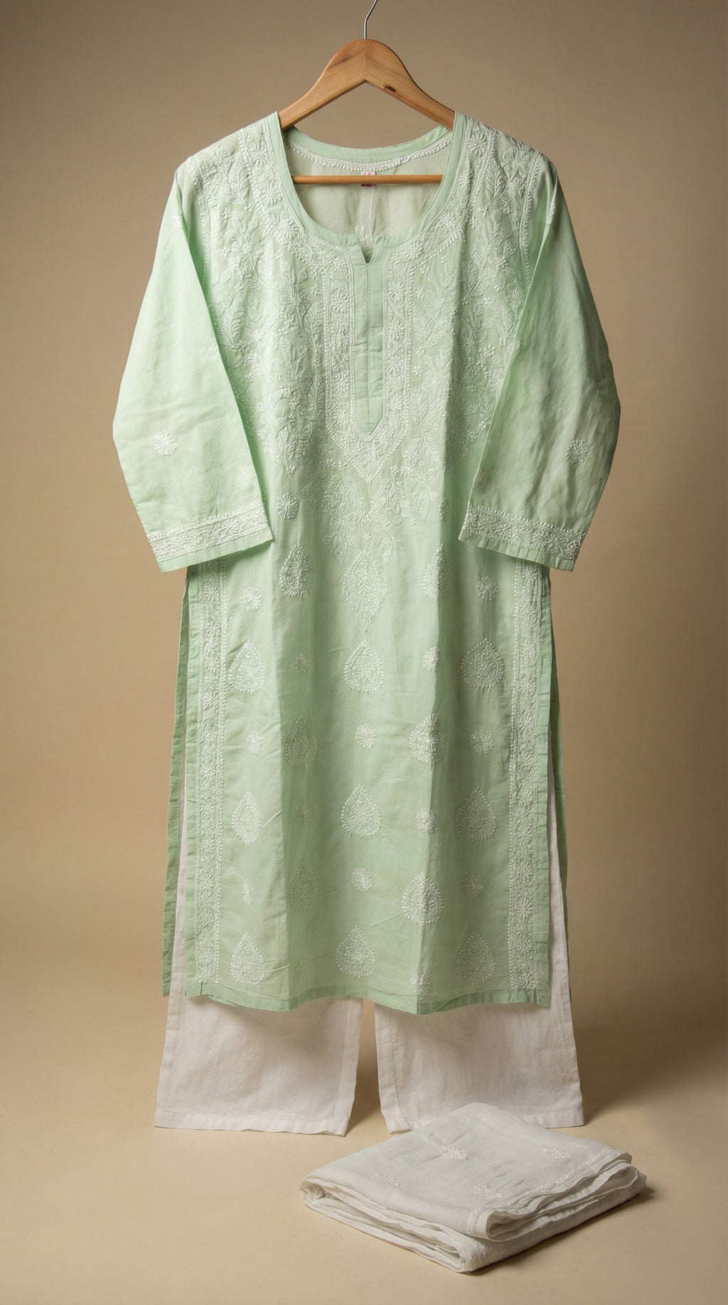 Light Green Cotton Kurti