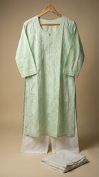 Light Green Cotton Kurti