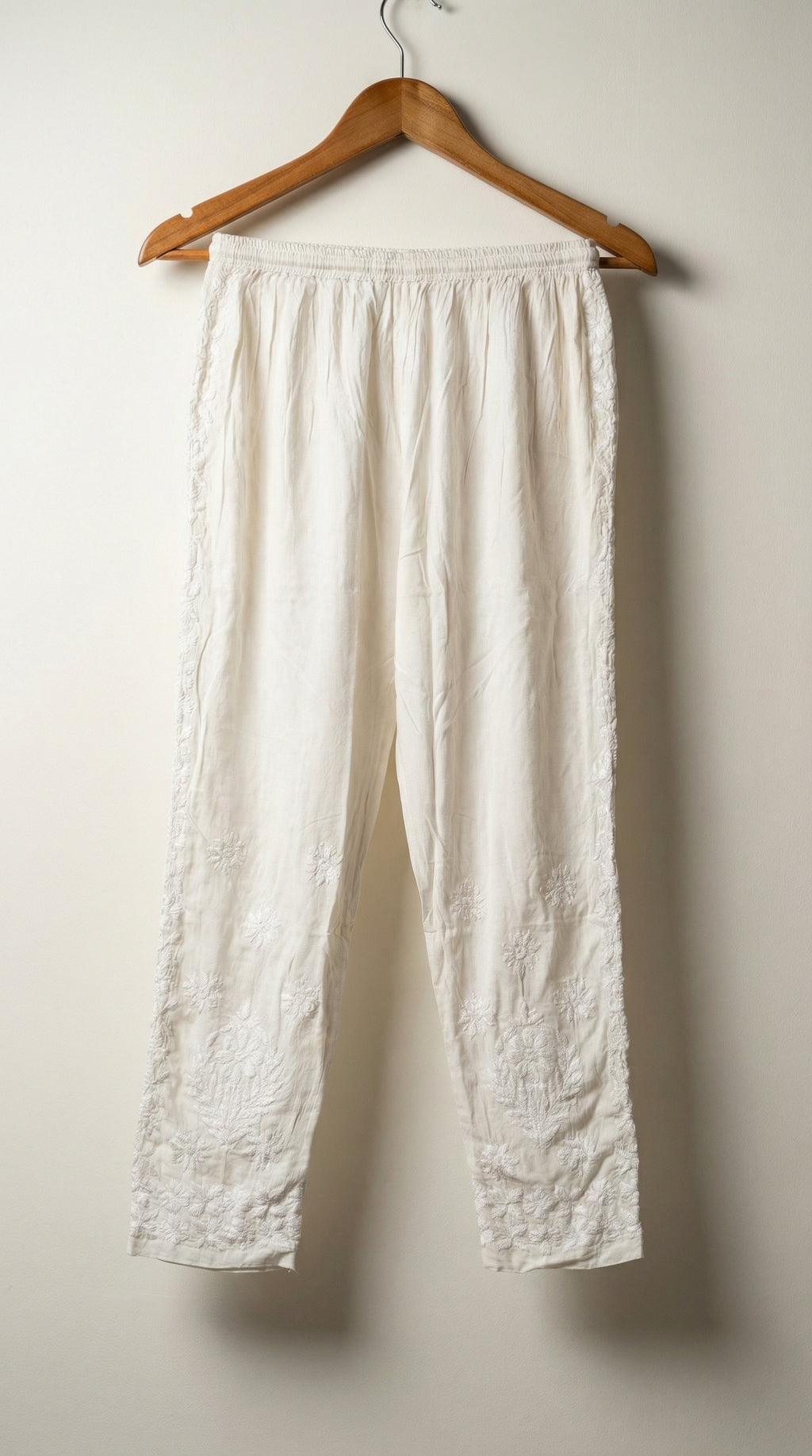 Rayon White Pant