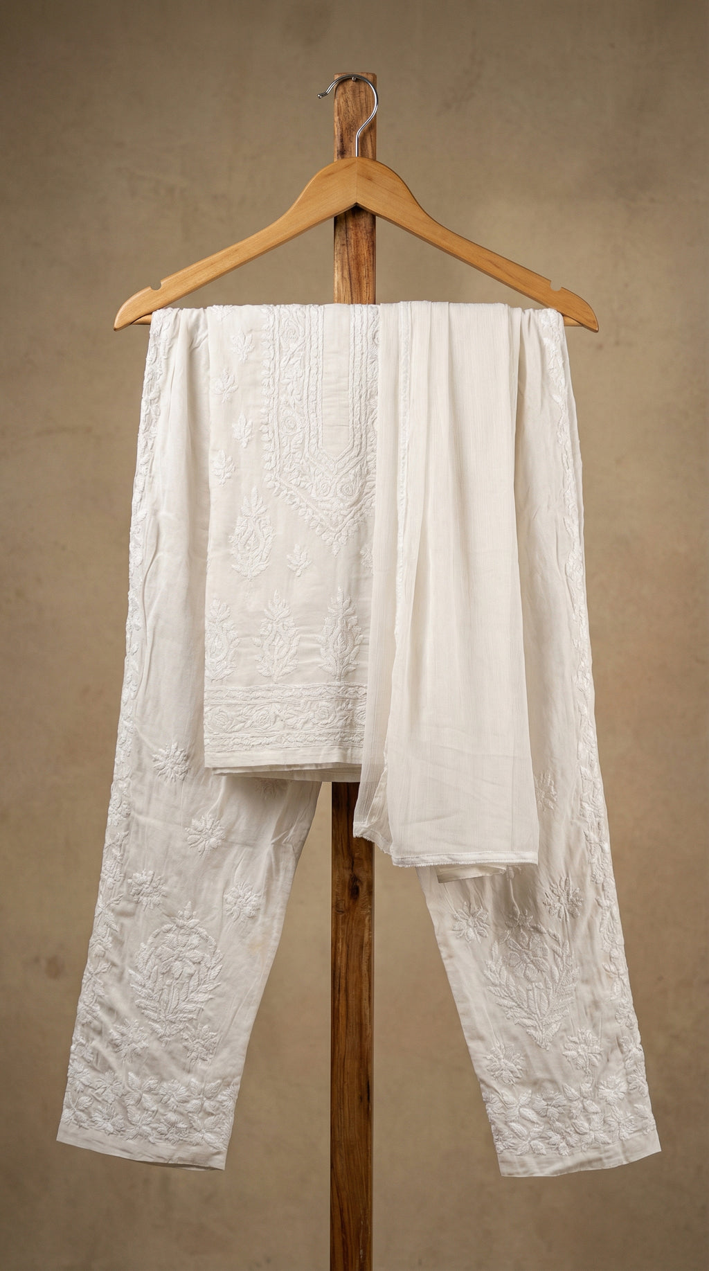 Rayon White Pant