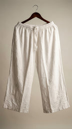 White Rayon Plazo