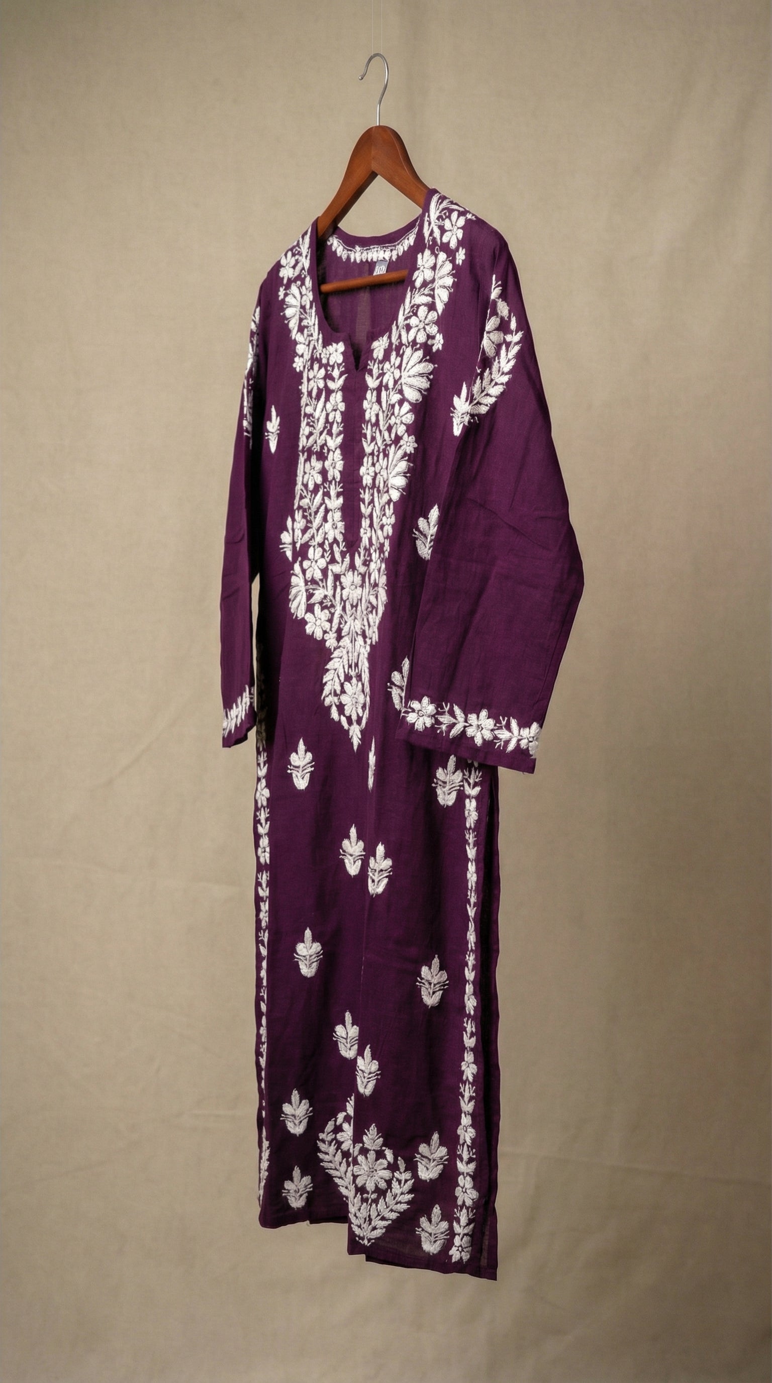Modal Wine Handcrafted Kurti
