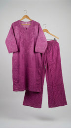 Pyazi Dual Shade Chanderi Plazo Set