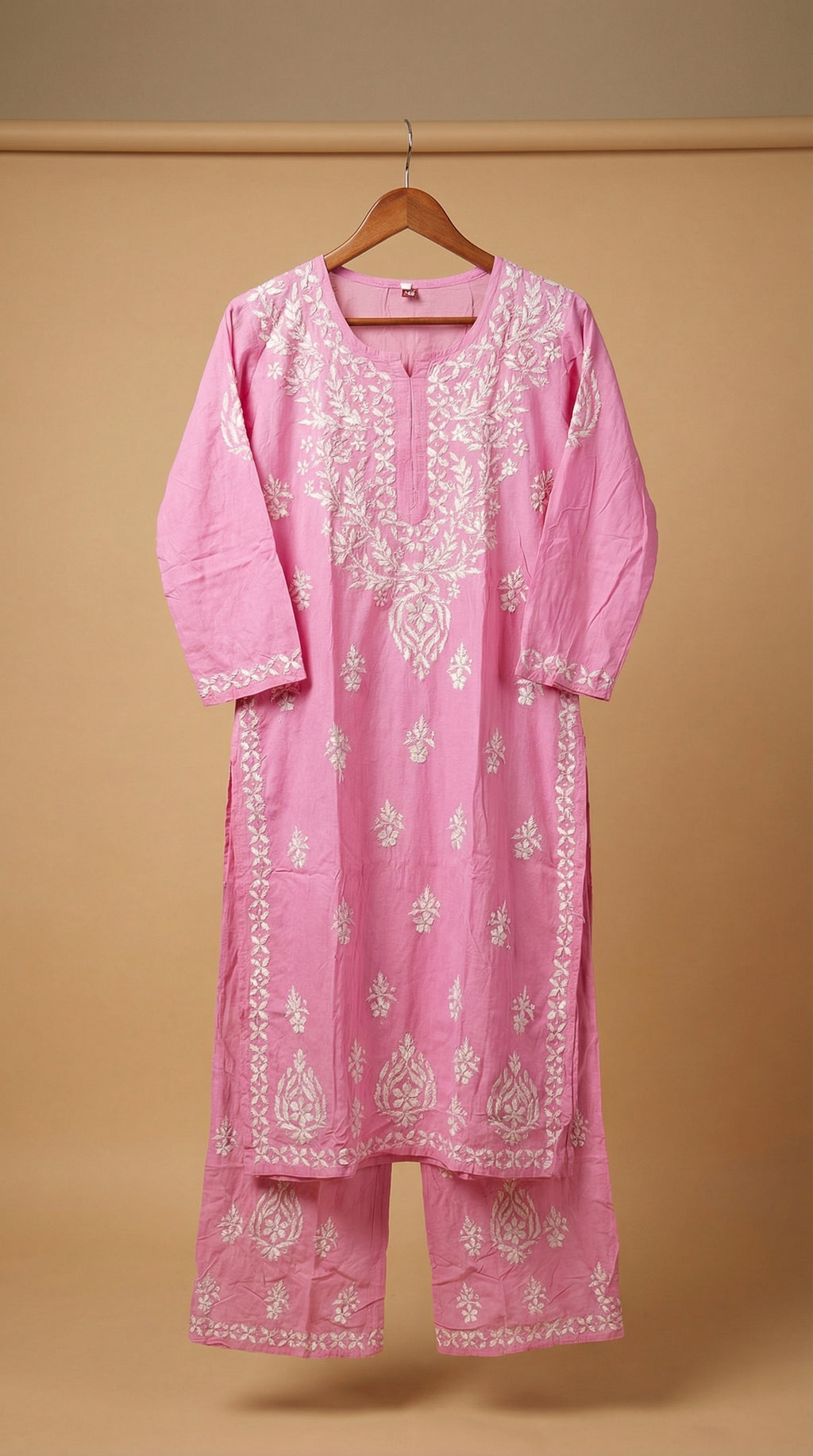 Baby Pink Rayon Plazo Set