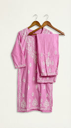 Baby Pink Rayon Plazo Set