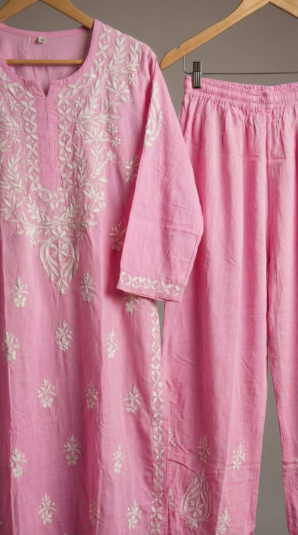 Baby Pink Rayon Plazo Set