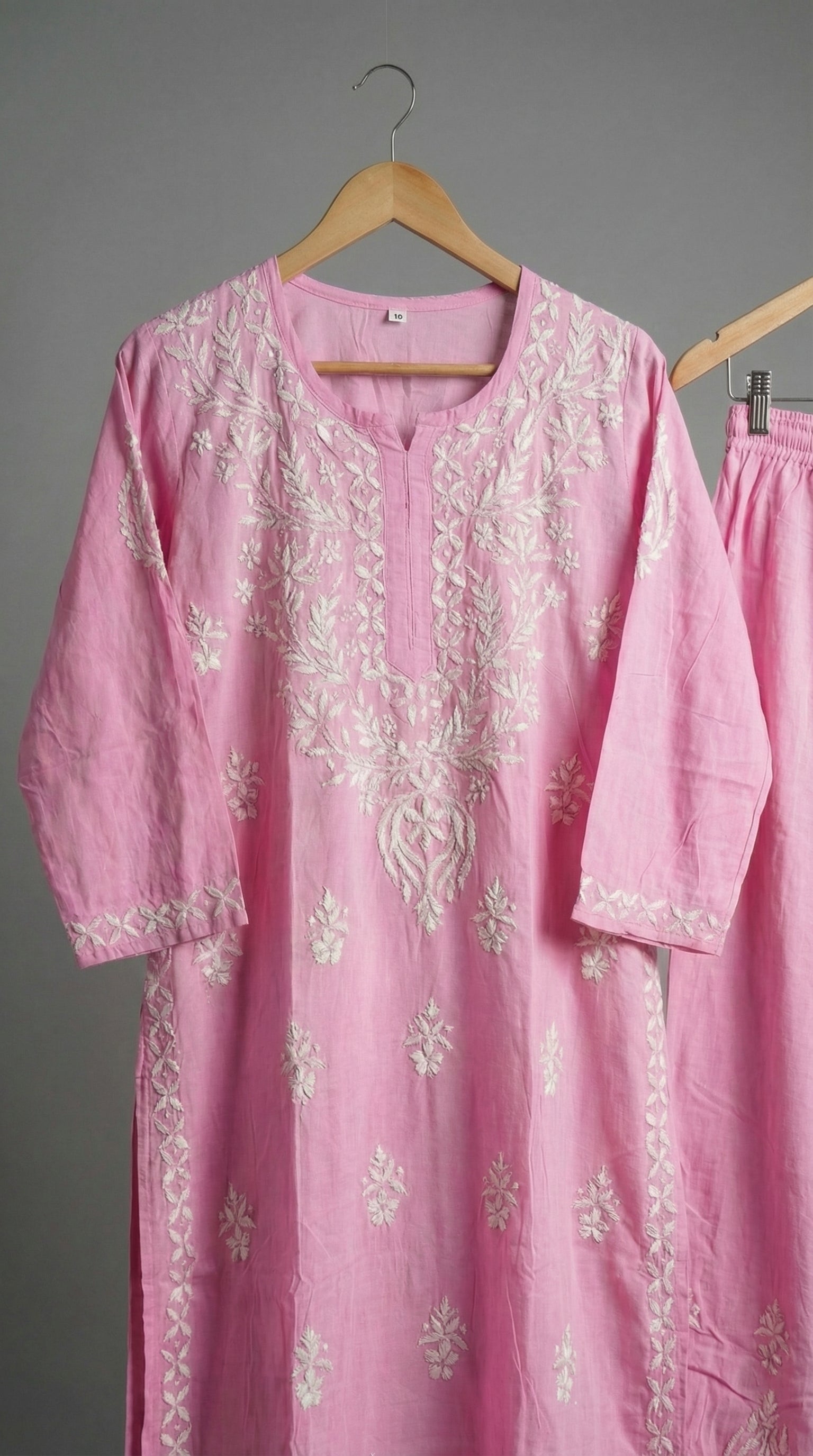 Baby Pink Rayon Plazo Set
